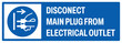 © rizkikijol - mandatory safety signs v2 uppercase text_disconnect main plug from electrical outlet landscape size 1/2 a4,a3,a2,a1