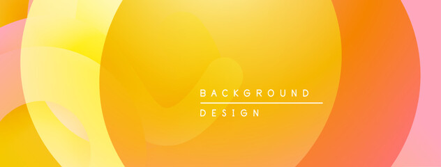 Fototapete - Abstract gradient background. Soft yellow, orange, pink hues blend smoothly. Minimalist design suitable for digital projects.