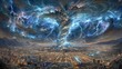 © Bundi - The increasing frequency and severity of tornadoes are reflected in photo-real images of tornado trails in a world affected by global warming