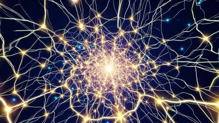 Wall Mural - Intricate network of glowing energy lines pulsating with light creates a mesmerizing abstract background ideal for technology projects.