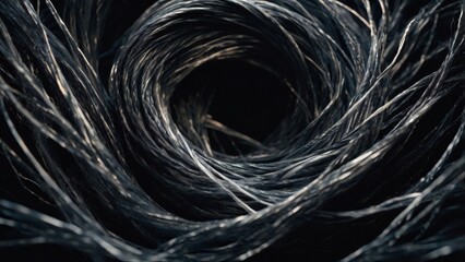 Dark Fiber Optics: Abstract Swirl Texture Background
