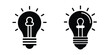 © Design Wave Ai - Light Bulb With A Lock And Key Motif Symbolizing Unlocking Silhouette on White Background