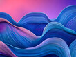 © Masha - Abstract wavy lines in blue and purple gradient / Líneas onduladas abstractas en degradado azul y púrpura