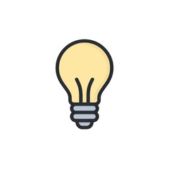 Wall Mural - bright bulb illustration representing ideas, creativity, innovation, and inspiration for design and 