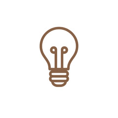 Wall Mural - light bulb icon representing innovation and creativity in modern design, suitable for various digita