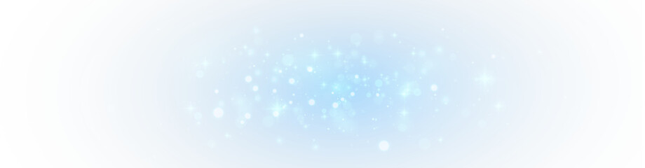 Wall Mural - Abstract radiant overlay with luminous blue dust and glitter particles shimmer soft night fantasy dreamy neon glow celebration artistic fluid texture ethereal decorative elegance