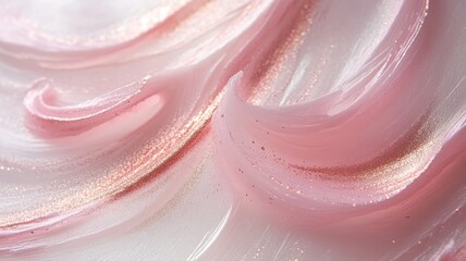 Wall Mural - soft pink abstract waves with glittery texture in elegant design