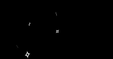 Wall Mural - fireworks explosion. particles flying from one point in the form of a four-pointed star. abstract an