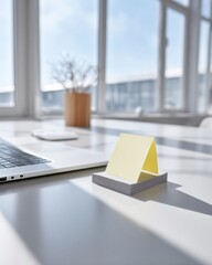 Aufkleber - Strong Password Awareness on Minimalistic Scandinavian Workspace with Natural Light Highlighting Secure Authentication and Cybersecurity Education
