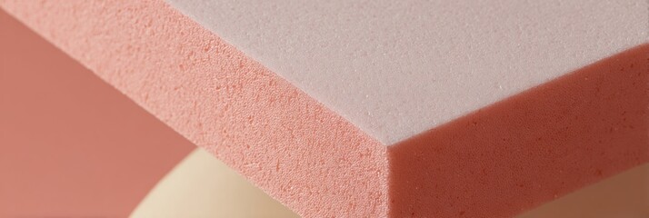 Poster - Modern Close-Up of Foam Board Mounted Art with Sharp Edges and Texture for Professional Creative Displays and Print Advertising Trends