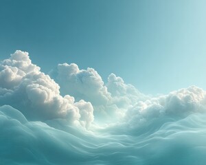 Poster - Temperature Chart Visualization with Graphs Overlaid on Dramatic Cloudscape Sky Representing Modern Weather Forecast Data and Climate Pattern Analysis