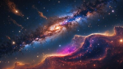 Wall Mural - A stunning Milkyway photograph captured with a 50mm lens