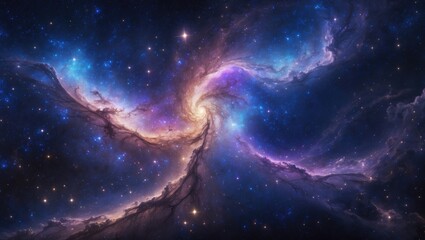 a background featuring an abstract starry sky. a wide-angle view of the galaxy with far-off stars.