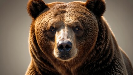 Large bear with brown fur