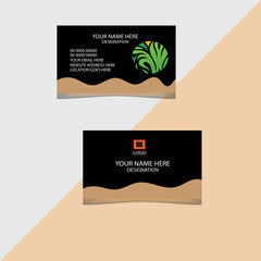 A business card design template