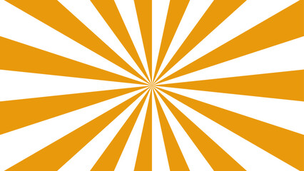 Aufkleber - Abstract bold, radial swirl pattern with wavy, curved orange shapes with central point on a white background. Dynamic motion and a hypnotic spiral effect and energetic optical illusion. 