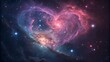 © RANOAKTER - Cosmic heart nebula a celestial love story in space