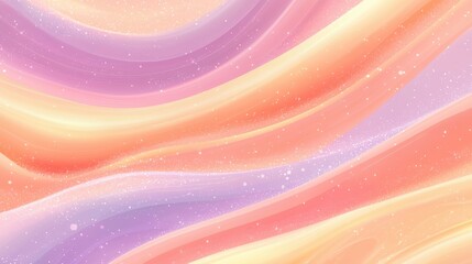 Wall Mural - soft pastel colors blending in abstract waves and patterns