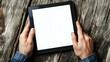© Ifra - Person using blank white screen d  556A9