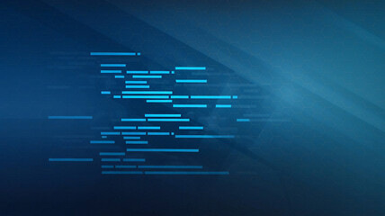 Abstract blue background with hexagonal pattern and lines