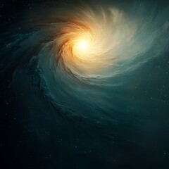 Wall Mural - Cosmic spiral galaxy