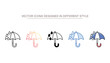 © Graphicsmine - Umbrella icon design with white background stock illustration