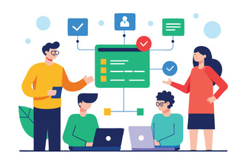 Team collaboration software development project management workflow