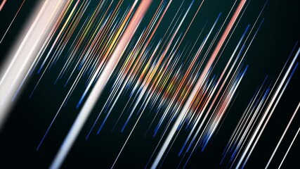 Wall Mural - fantastic video animation with stripe objects in slow motion, 4096x2304 loop 4k