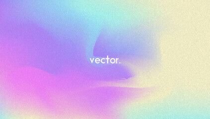 Wall Mural - noise gradient background. abstract grainy bg in pink, purple and blue colors. iridescent hologram. 