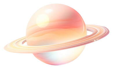 Canvas Print - PNG  Saturn astronomy sphere planet.