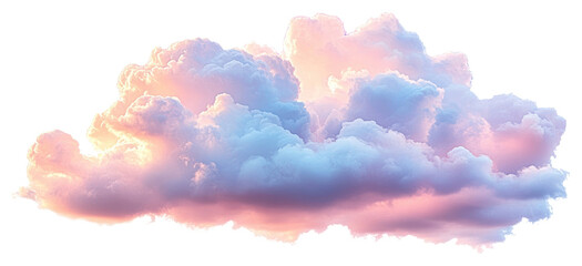 Wall Mural - PNG Cloud sky pastel illustration.