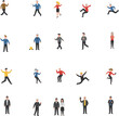 © Aqsa - business people icons set