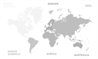  Continental map-13,  world map, modern world map graphic, Countries Silhouettes Stock Illustrations, Vectors