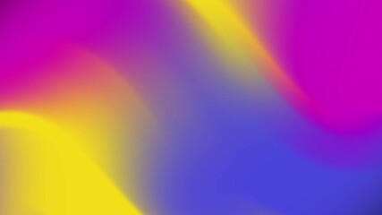 Poster - Abstract Gradient Motion Flowing Pink Yellow and Blue Color Transition