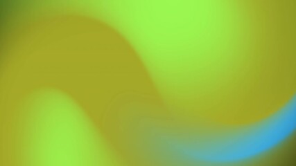 Poster - Abstract Gradient Motion Green Yellow and Blue Fluid Transition