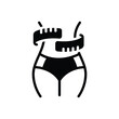 © WEBTECHOPS - Black solid icon for  slimming