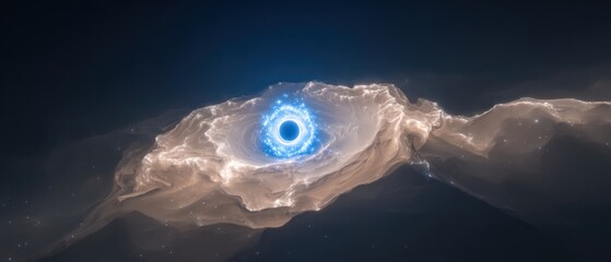 Wall Mural - Cosmic vortex, swirling nebula