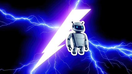 robot with light