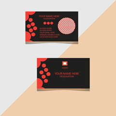 A business card design template