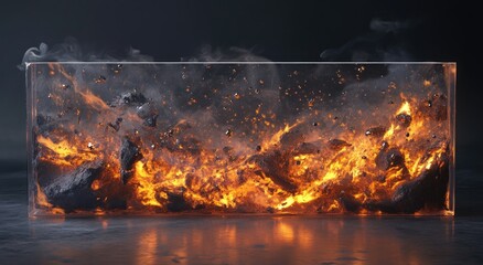 Burning Rocks in a Glass Box