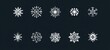 © Mind Sketcher - Collection of decorative snowflakes