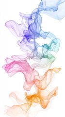 Wall Mural - abstract colorful fluid design with foggy atmosphere