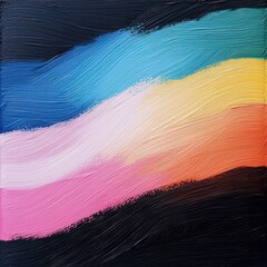 Wall Mural - abstract oil pastel swirl texture with finger blending