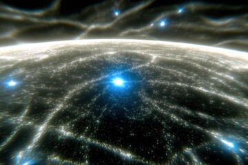 Wall Mural - Cosmic sphere, light, energy