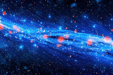 Wall Mural - Cosmic streaks in deep space