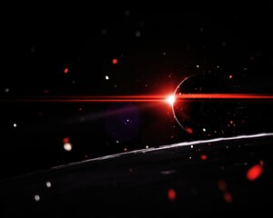 Wall Mural - Cosmic vista with a distant sun