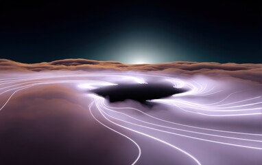 Wall Mural - Cosmic vortex sunrise