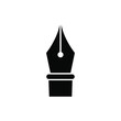 © JJMS - Simple black ink pen nib icon illustration