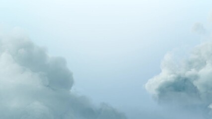 Wall Mural - soft pastel-colored clouds glowing gently across a dreamy morning sky