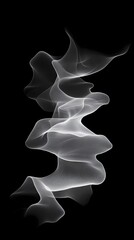 Wall Mural - digital technology black and white smoke curve illustration poster background